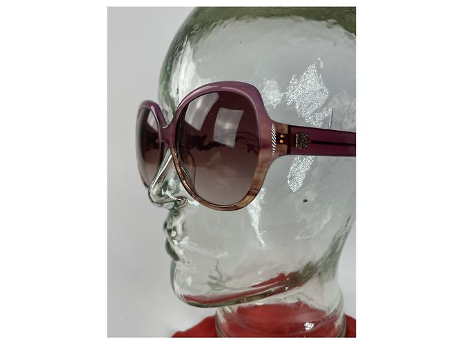 Vintage Loewe Madrid Übergroße Sonnenbrille Lila - Ansicht 3