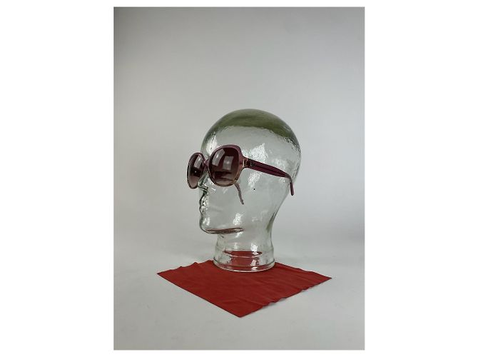 Vintage Loewe Madrid Übergroße Sonnenbrille Lila - Ansicht 9