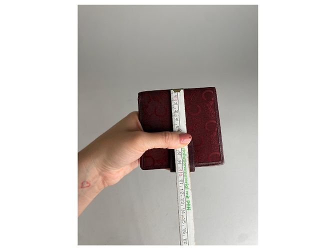 Céline Vintage Celine Paris C Monogram Burgundy Dark red - view 10