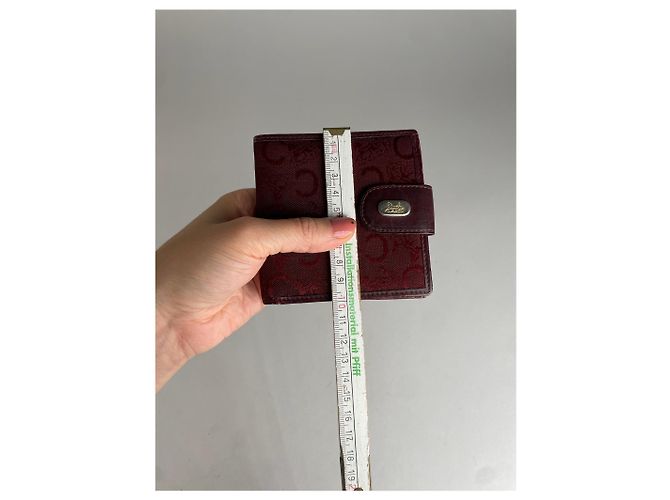 Céline Vintage Celine Paris C Monogram Burgundy Dark red - view 9