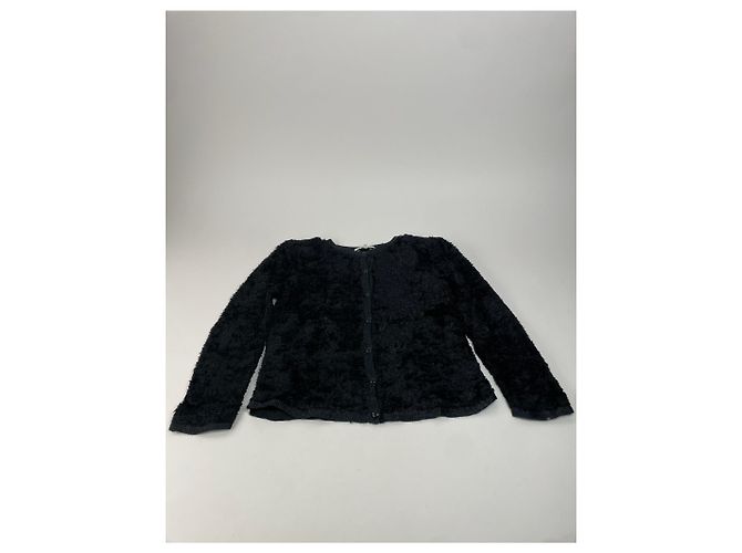 Dior Giacca con zip in pelliccia finta vintage nera M Nero - vista 8