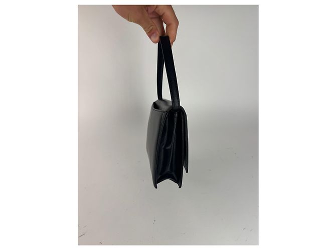 Vintage Givenchy Ledertasche schwarz - Ansicht 10