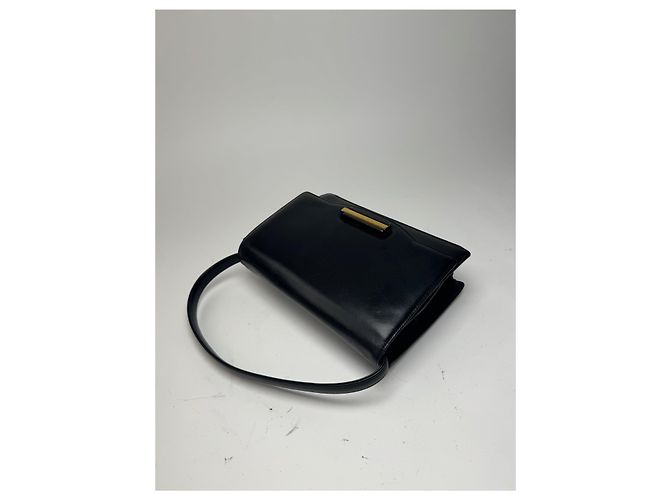 Vintage Givenchy Ledertasche schwarz - Ansicht 12