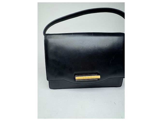 Vintage Givenchy Ledertasche schwarz - Ansicht 3