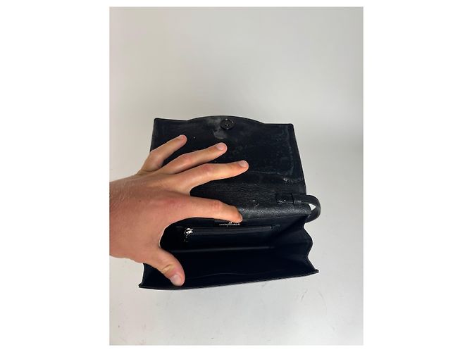 Vintage Givenchy Ledertasche schwarz - Ansicht 4