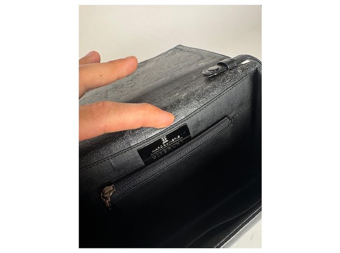 Vintage Givenchy Ledertasche schwarz - Ansicht 5
