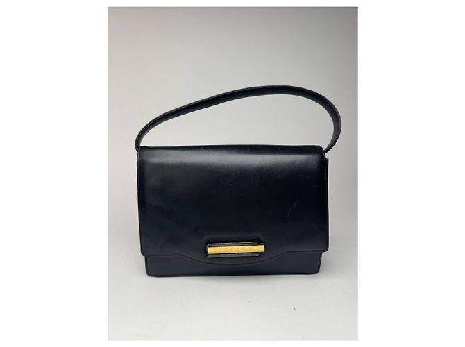 Vintage Givenchy Ledertasche schwarz - Ansicht 6