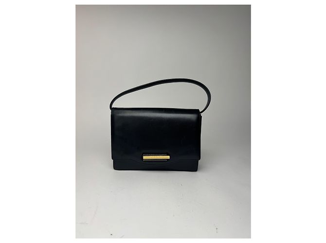 Vintage Givenchy Ledertasche schwarz - Ansicht 7
