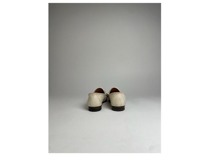 Mocassini in pelle vintage Gucci bianchi EU35 Bianco - vista 8
