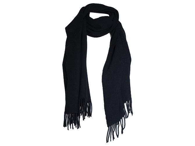 Acne Studios, Bufanda de flecos negros - vista 2