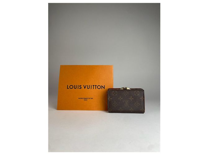Vintage Louis Vuitton Leather Monogram Wallet Brown - view 2