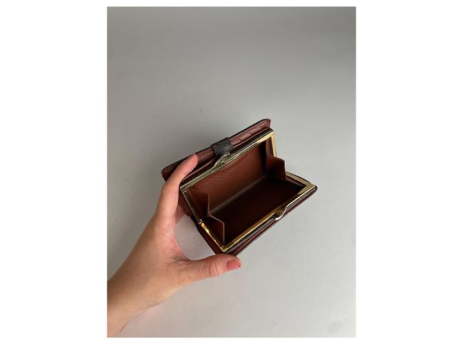 Vintage Louis Vuitton Leather Monogram Wallet Brown - view 3
