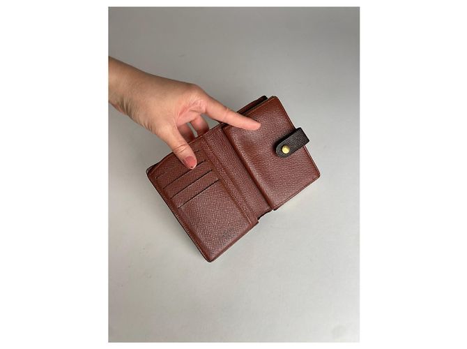 Vintage Louis Vuitton Leather Monogram Wallet Brown - view 5
