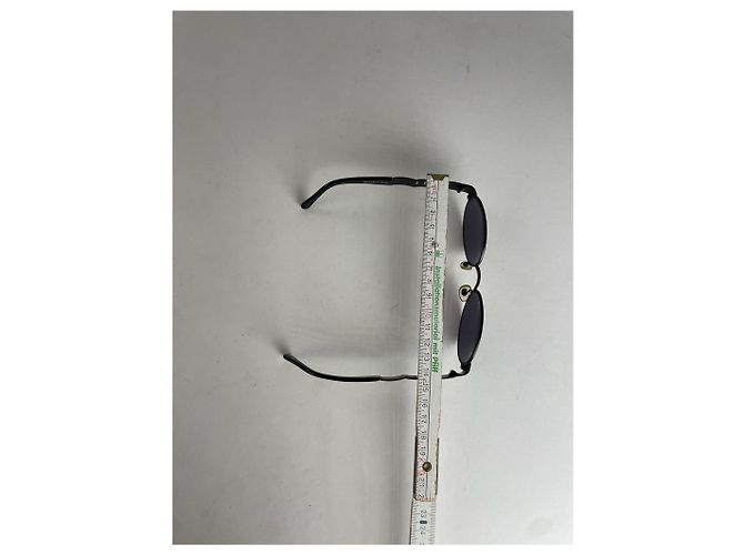 Occhiali da sole retro in metallo Fendi FF vintage neri Nero - vista 6