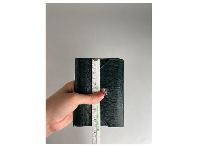 Vintage Givenchy Snake Emblossed Leather Wallet Green - view 10