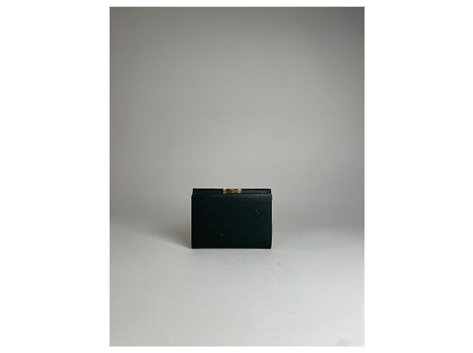 Vintage Givenchy Snake Emblossed Leather Wallet Green - view 8