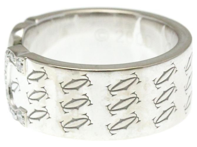 Cartier C2 Diamantring Silber - Ansicht 2