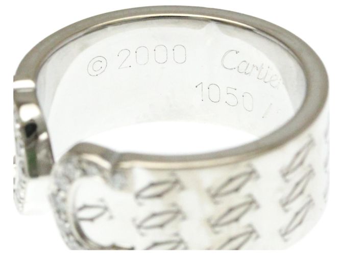 Cartier C2 Diamantring Silber - Ansicht 5