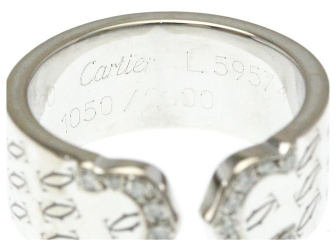 Cartier C2 Diamantring Silber - Ansicht 6