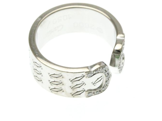 Cartier C2 Diamantring Silber - Ansicht 9