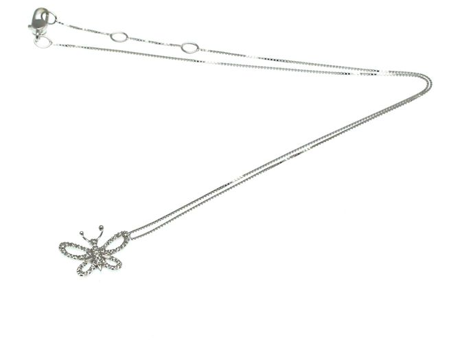 Collana di Diamante Farfalla Gucci Argento - vista 11