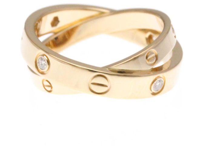 Cartier Be Love Diamantring Silber Golden - Ansicht 2