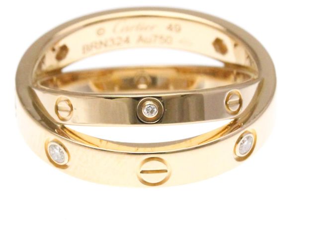 Cartier Be Love Diamantring Silber Golden - Ansicht 3