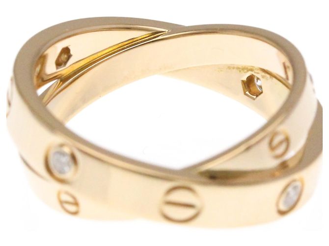 Cartier Be Love Diamantring Silber Golden - Ansicht 6