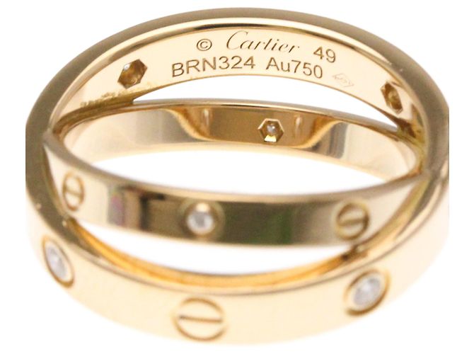 Cartier Be Love Diamantring Silber Golden - Ansicht 7