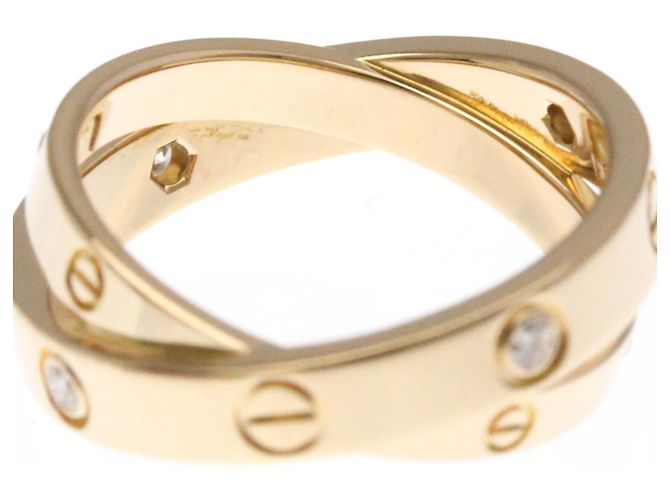 Cartier Be Love Diamantring Silber Golden - Ansicht 8