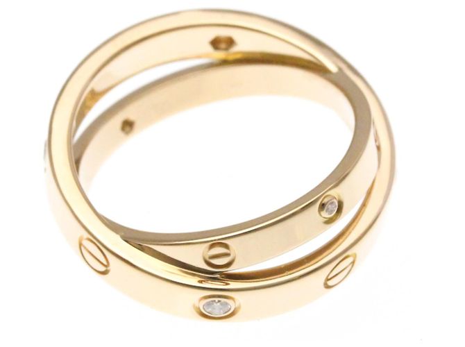 Cartier Be Love Diamantring Silber Golden - Ansicht 9