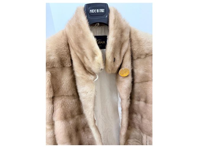 Autre Marque Abrigo de visón para mujeres Castaño - vista 11
