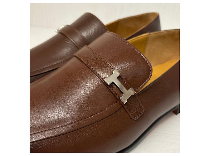 Hermès Giovanni Slipper Braun - Ansicht 3