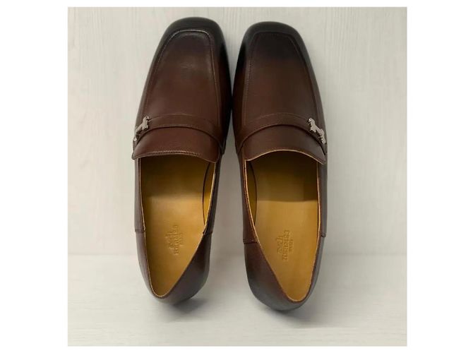 Hermès Giovanni Slipper Braun - Ansicht 4