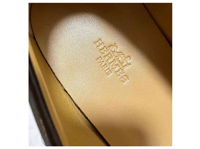 Hermès Giovanni Slipper Braun - Ansicht 6