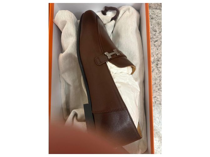 Hermès Giovanni Slipper Braun - Ansicht 9