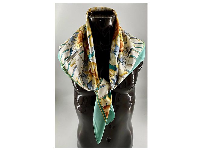 Chloé Paris: Gedichte in Seide – Vintage Blumen-Schal Mehrfarben - Ansicht 8