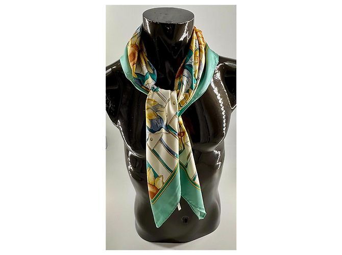 Chloé Paris: Gedichte in Seide – Vintage Blumen-Schal Mehrfarben - Ansicht 9