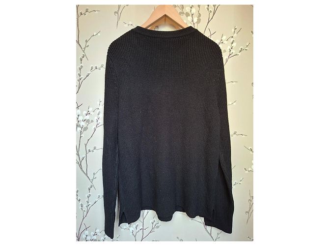 Autre Marque Black merino wool sweater LILYSILK - view 9