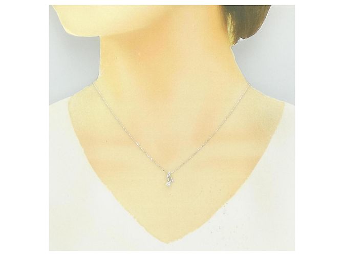 Autre Marque Collana con diamanti Au750 Argento - vista 6
