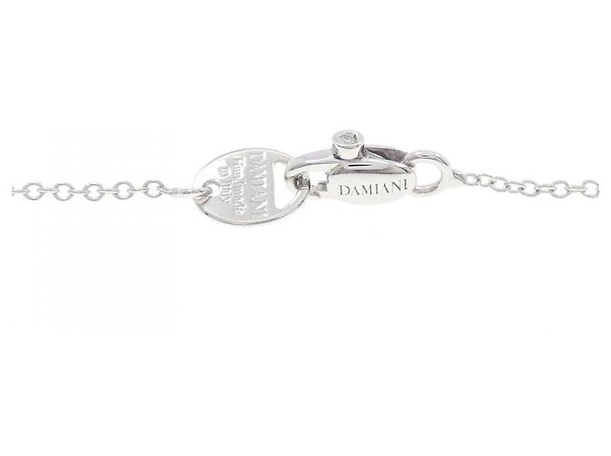 Autre Marque Damiani SIMBOLI 750 Weißgold-Diamant-Halskette Silber - Ansicht 5