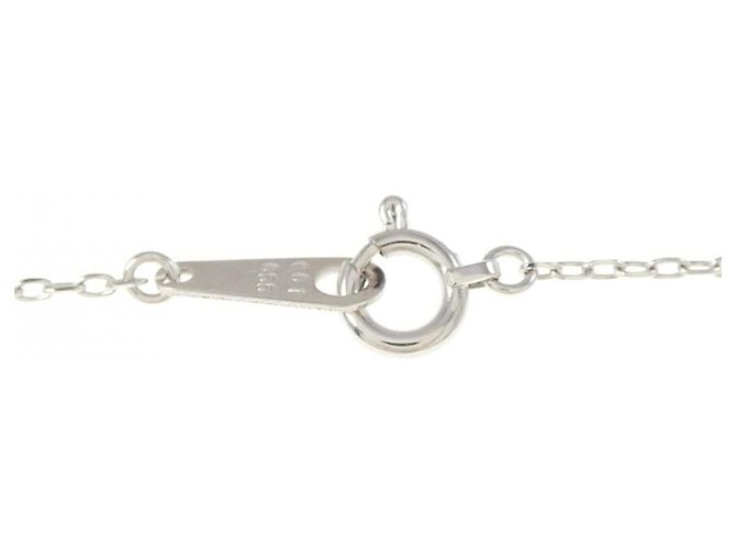 Autre Marque Au750 Saphir-Diamant-Halskette Silber - Ansicht 5