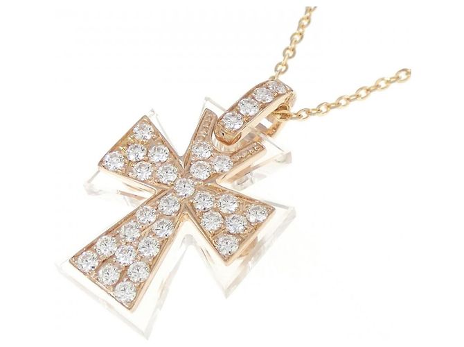 Autre Marque Collana in diamante di quarzo Au750 Rosa - vista 3