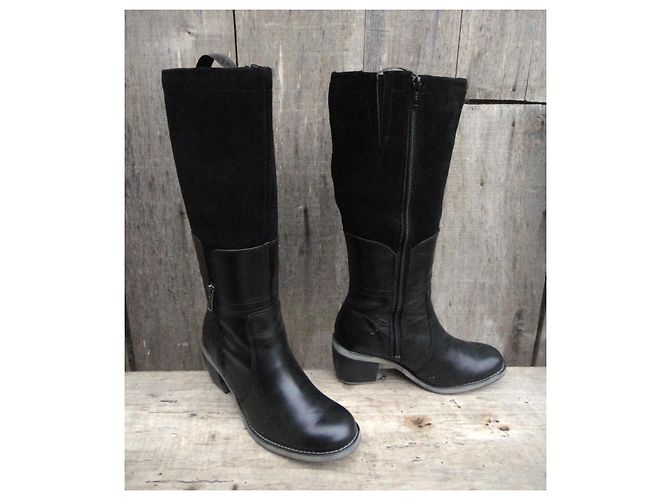 Autre Marque Botas Hush Puppies de cuero negro Talla 36 - vista 2