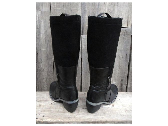 Autre Marque Botas Hush Puppies de cuero negro Talla 36 - vista 4