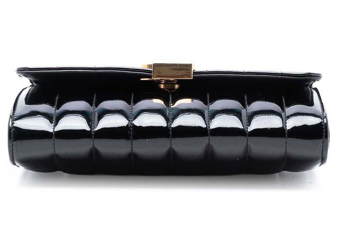 Crossbody Vicky medio in vernice nera di Saint Laurent Nero - vista 3