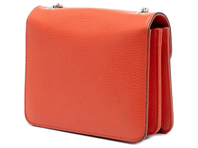 Gucci Arancione Piccolo Dollar in Pelle di Vitello Interlocking G Crossbody - vista 2