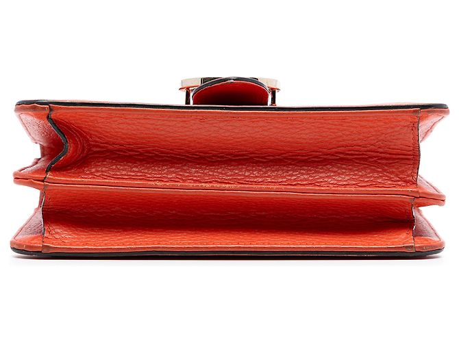 Gucci Arancione Piccolo Dollar in Pelle di Vitello Interlocking G Crossbody - vista 3