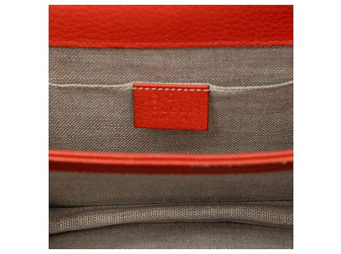 Gucci Arancione Piccolo Dollar in Pelle di Vitello Interlocking G Crossbody - vista 4
