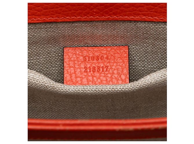 Gucci Arancione Piccolo Dollar in Pelle di Vitello Interlocking G Crossbody - vista 6